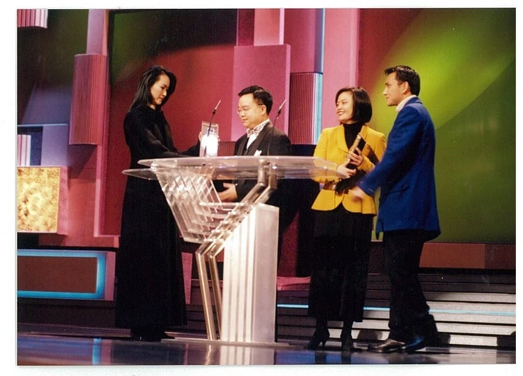 香港廉政公署广告获奖现场,约1995年
