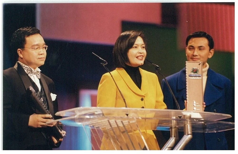 香港廉政公署广告获奖现场,约1995年